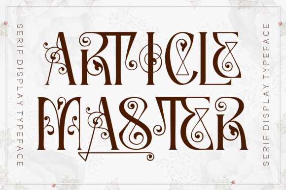 Article Master: A Font That Adds Personality to Every Project