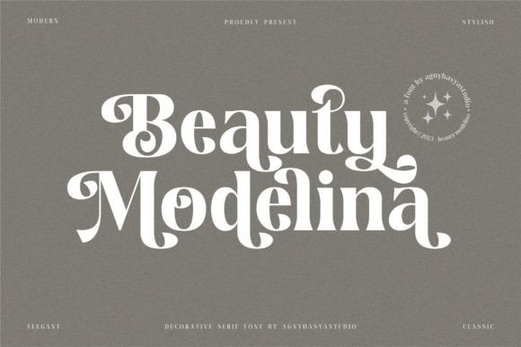 Beauty Modelina: A Serif Font for Editorial Elegance