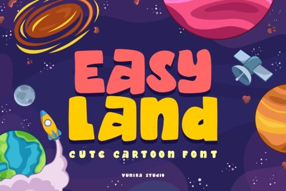 Easy Land: A Playful Font for Digital Branding