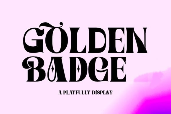 Golden Badge: A Font That Elevates Your Digital Brand