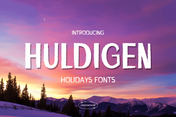 Huldigen: A Festive Font for Creative Crafters
