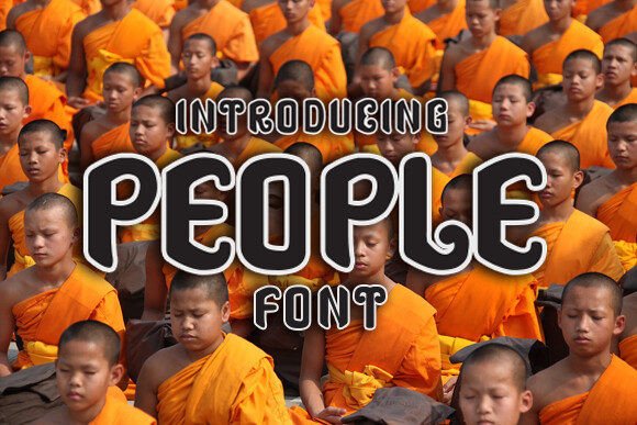 People: A Curly Typeface That Elevates Branding
