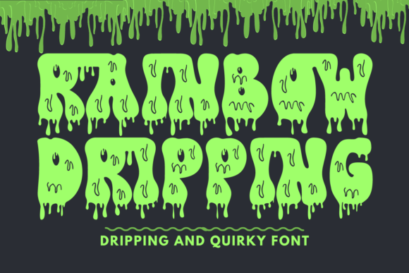 Rainbow Dripping Font: A Stylish Upgrade for Your Brand